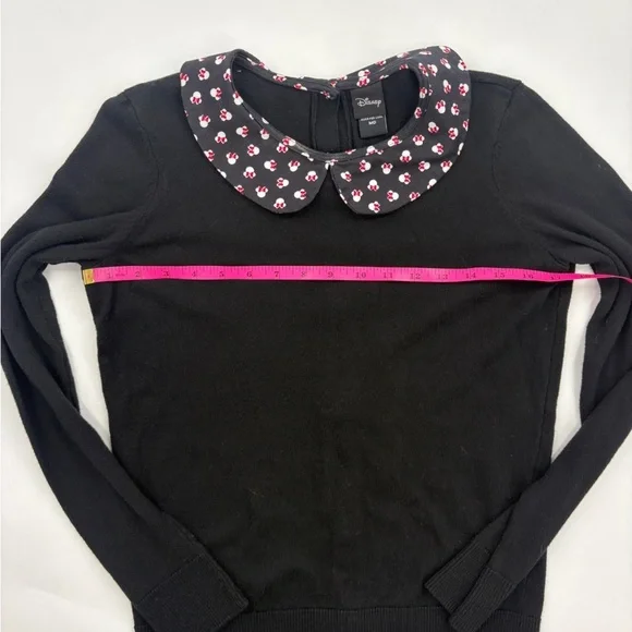 Disney Black Sweater with Collar - Picture 9 of 10